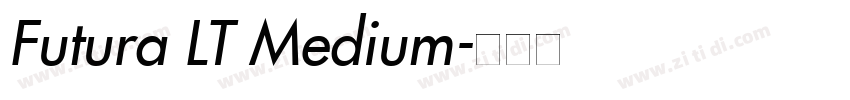 Futura LT Medium字体转换